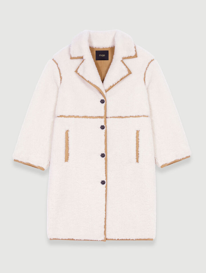 Manteau long patchwork