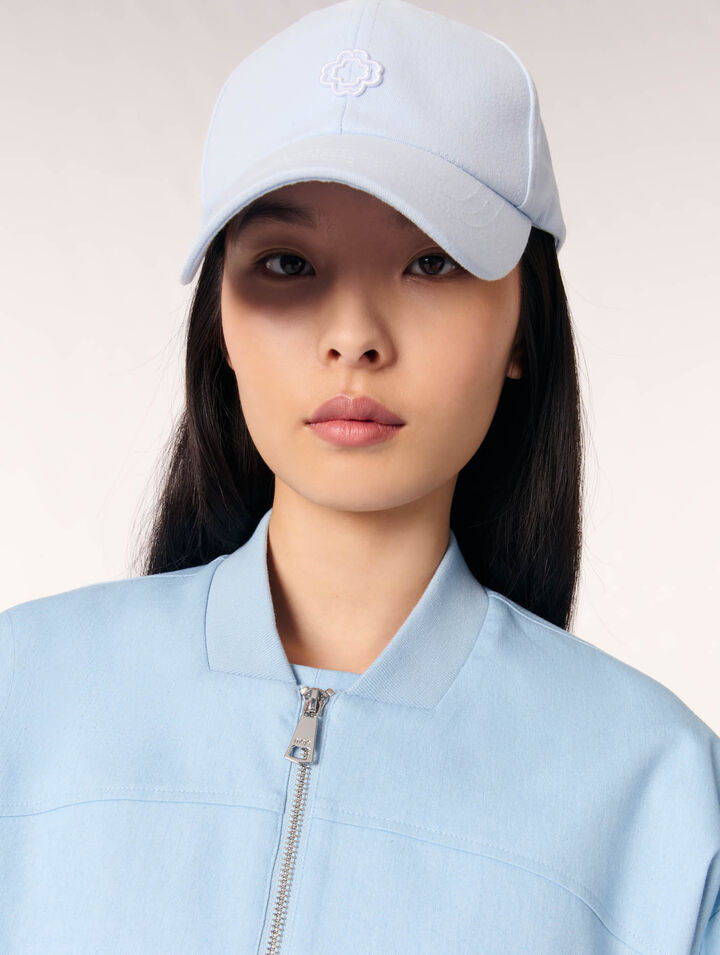 Blouson bomber court en denim