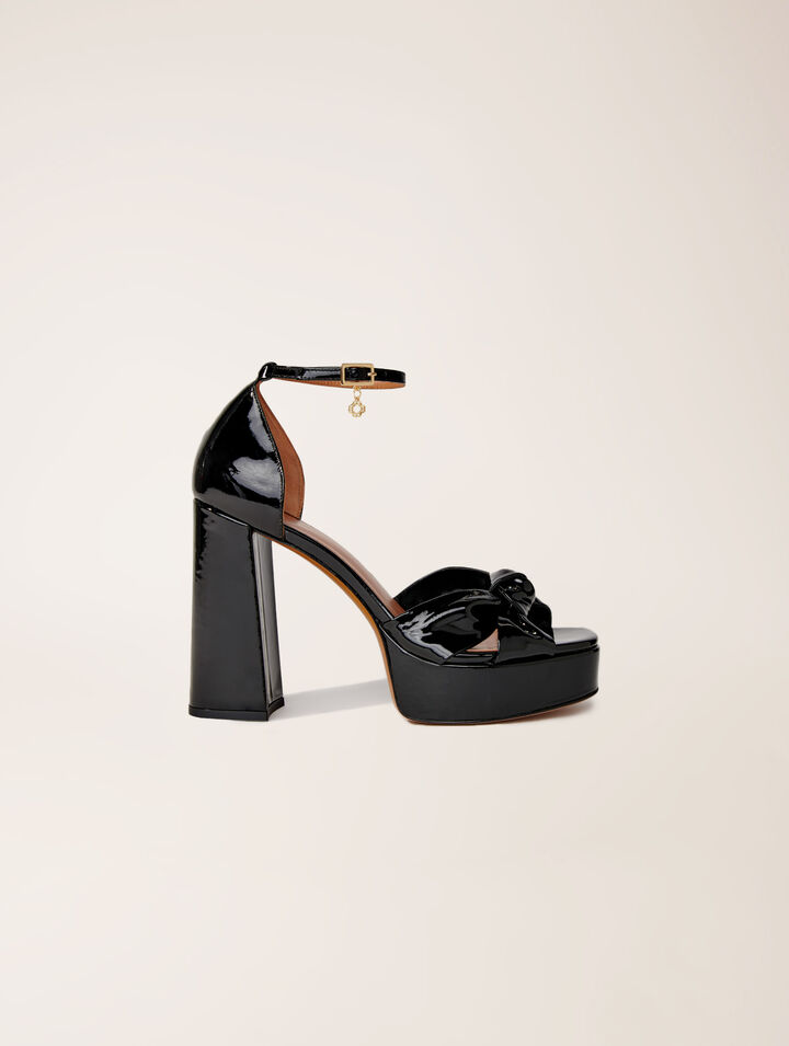 Sandales en cuir à plateforme