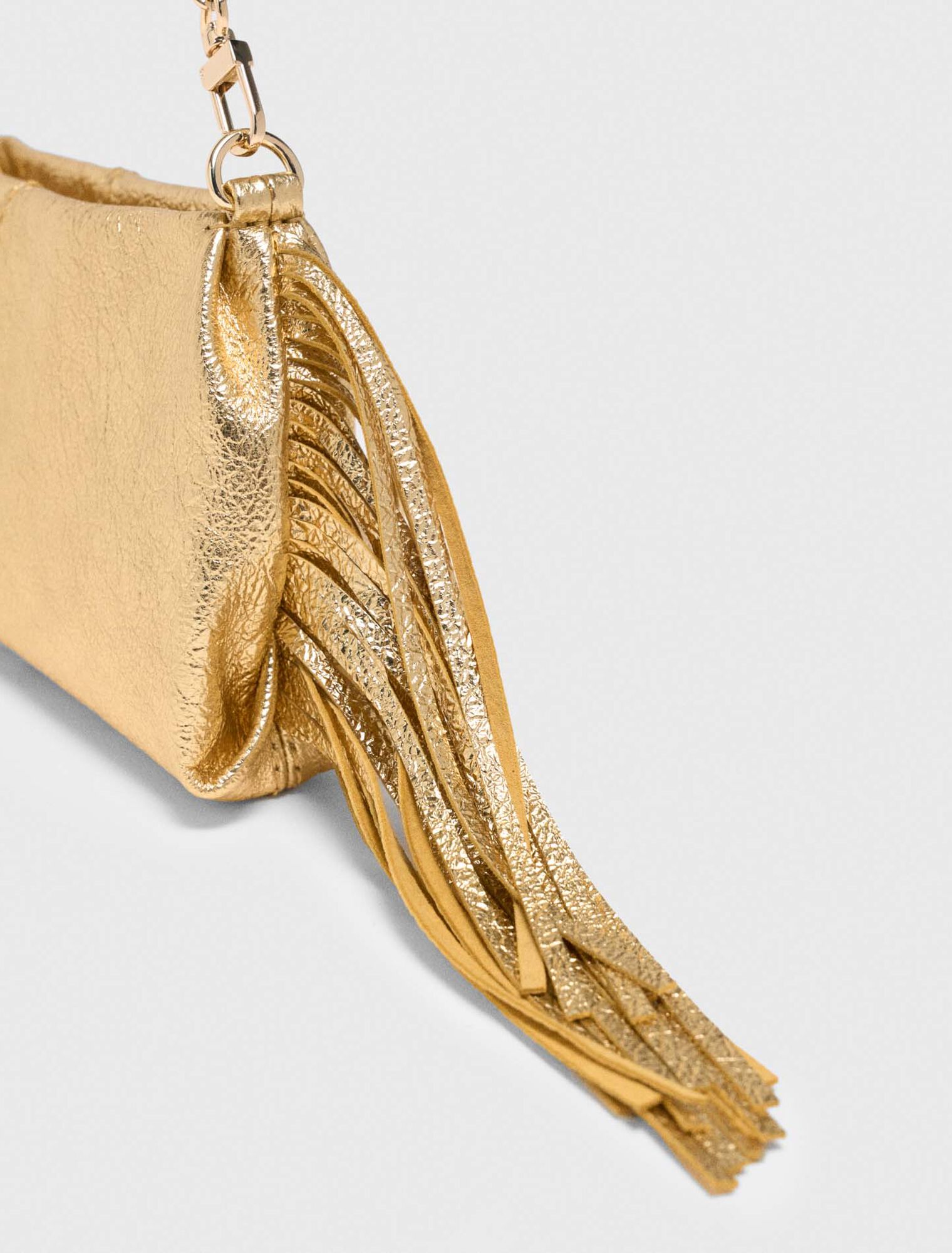 Milpli mini Clutch en cuir m&eacute;talis&eacute;