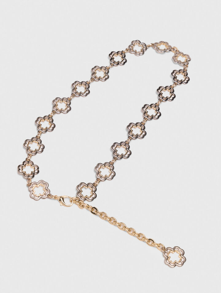 Ceinture chaine Clover bicolore