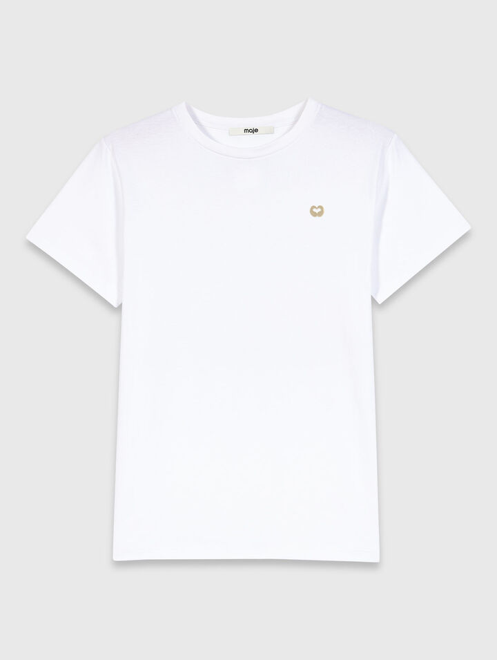 Tee shirt avec petit logo 