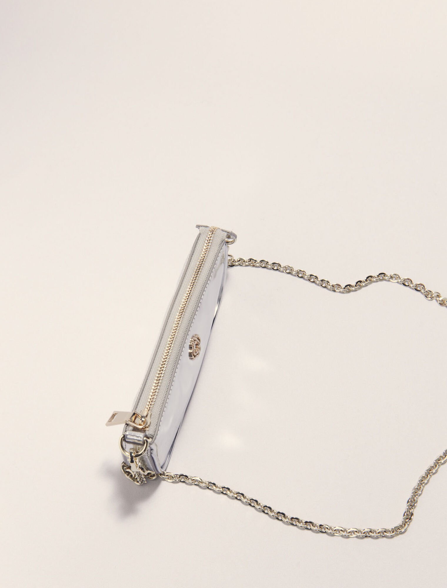 Pochette en cuir miroir