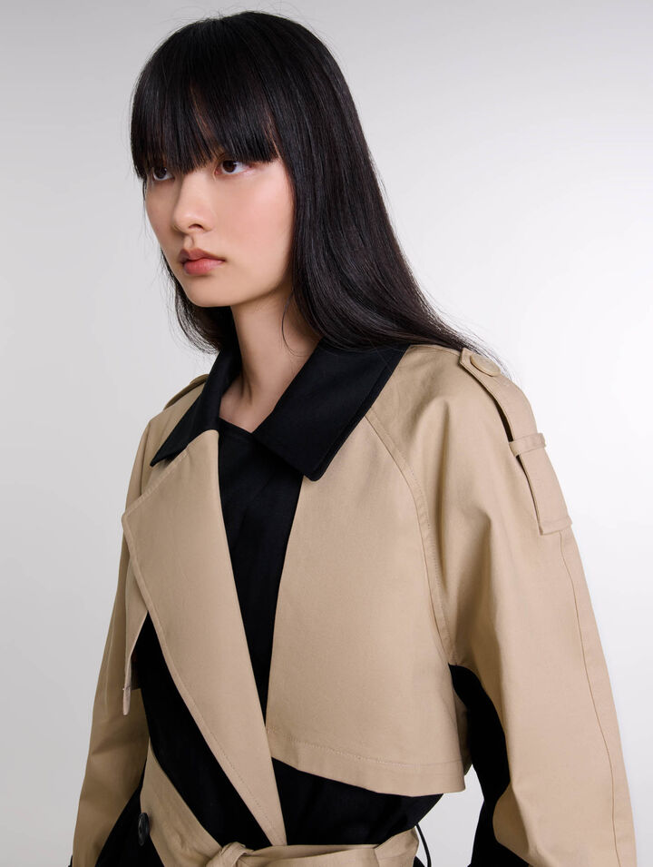 Trench court bicolore