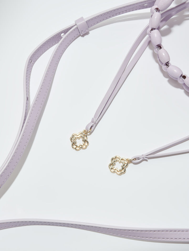 Sac seau orné de perles