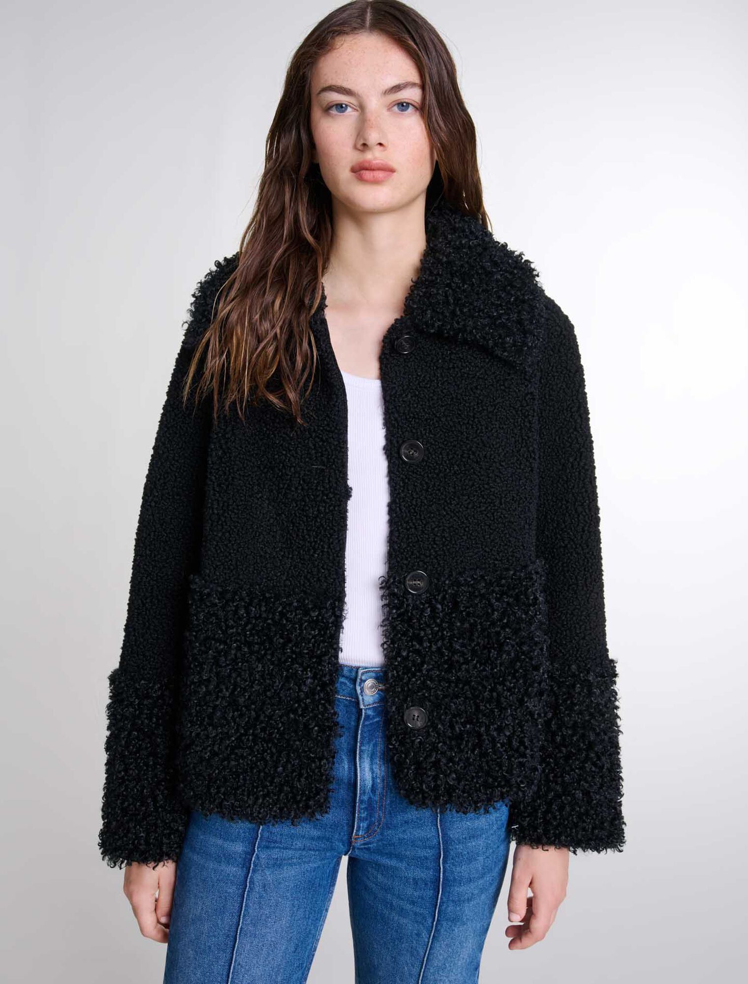 Veste en bouclette