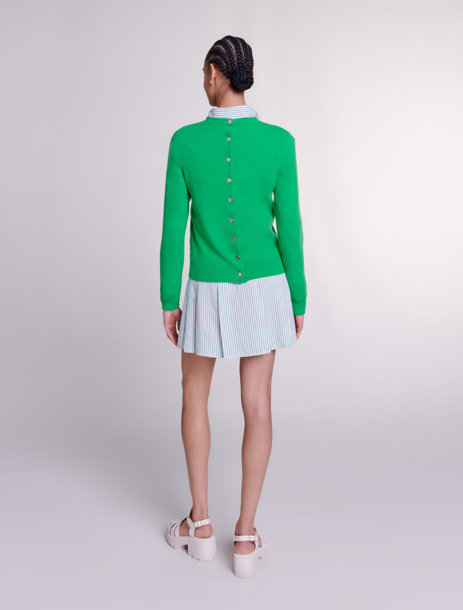 Cardigan en cachemire et laine