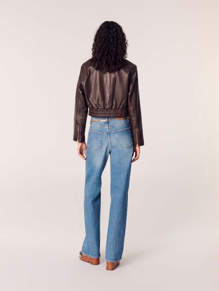 Blouson en cuir vintage