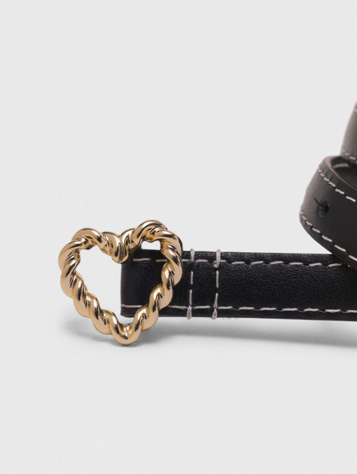 Ceinture fine à cœur