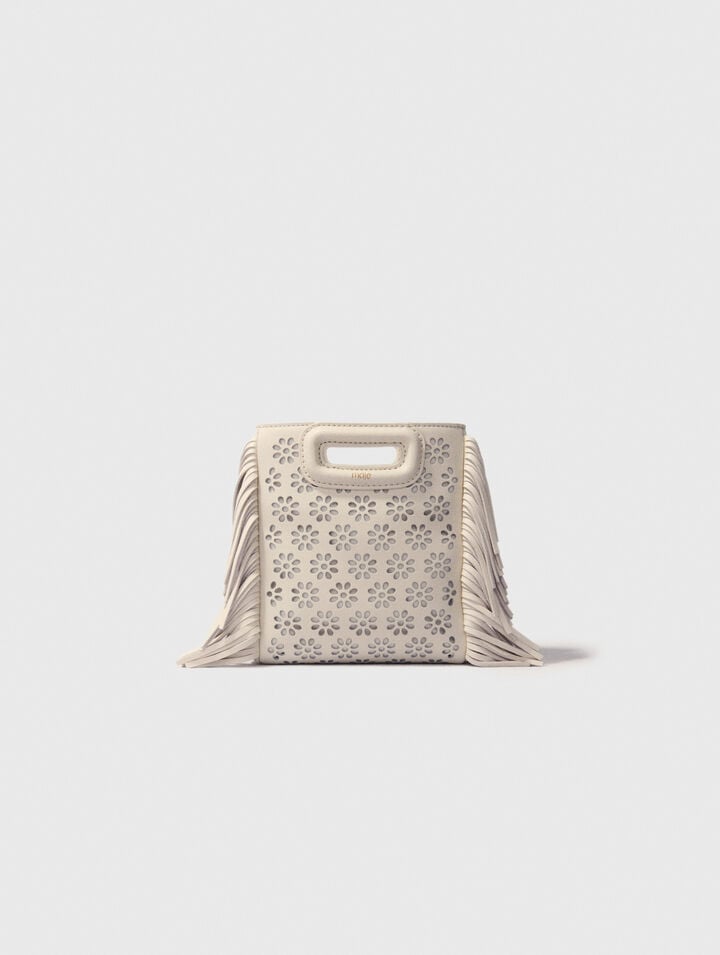 Sac M mini en cuir perforé