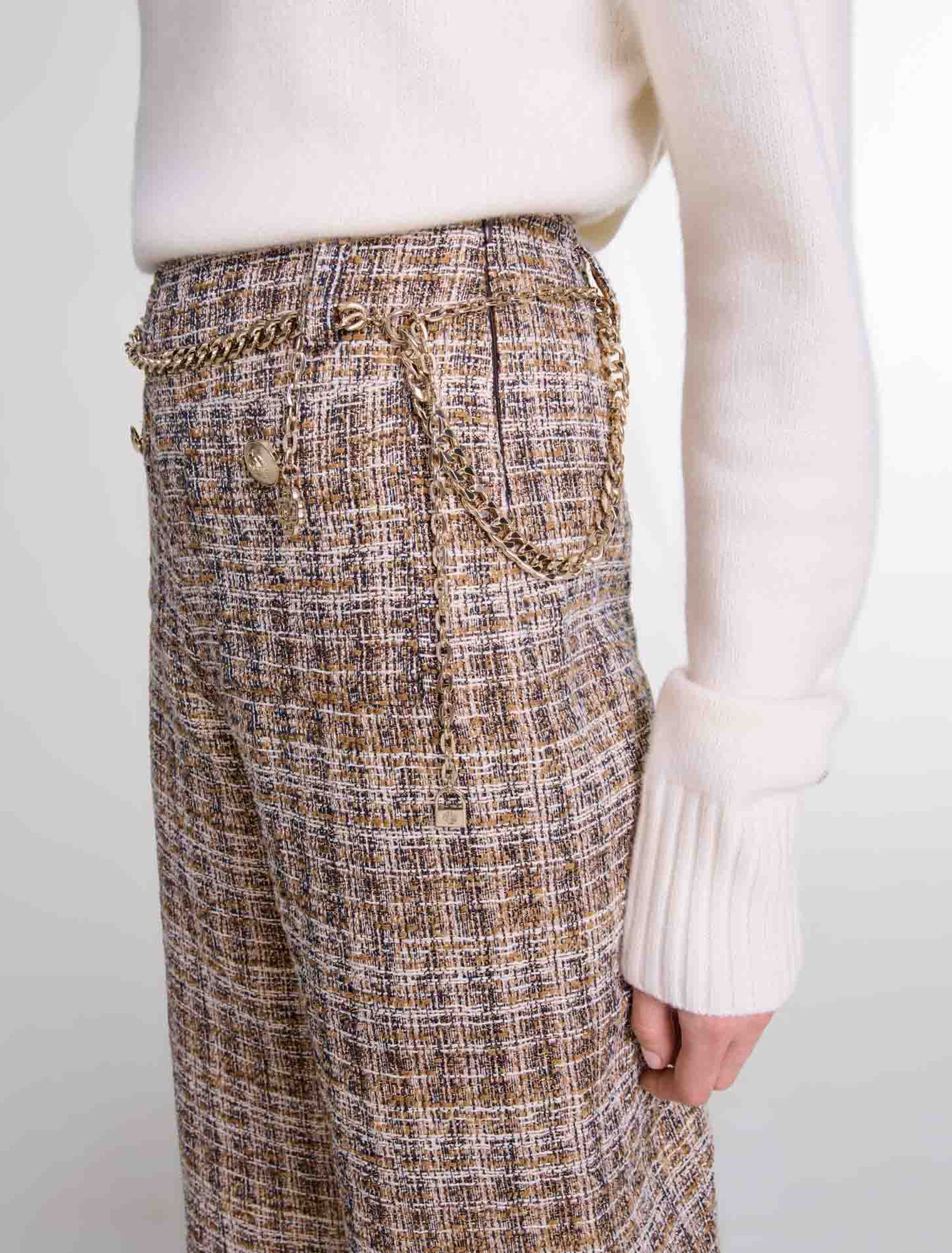 Pantalon en tweed