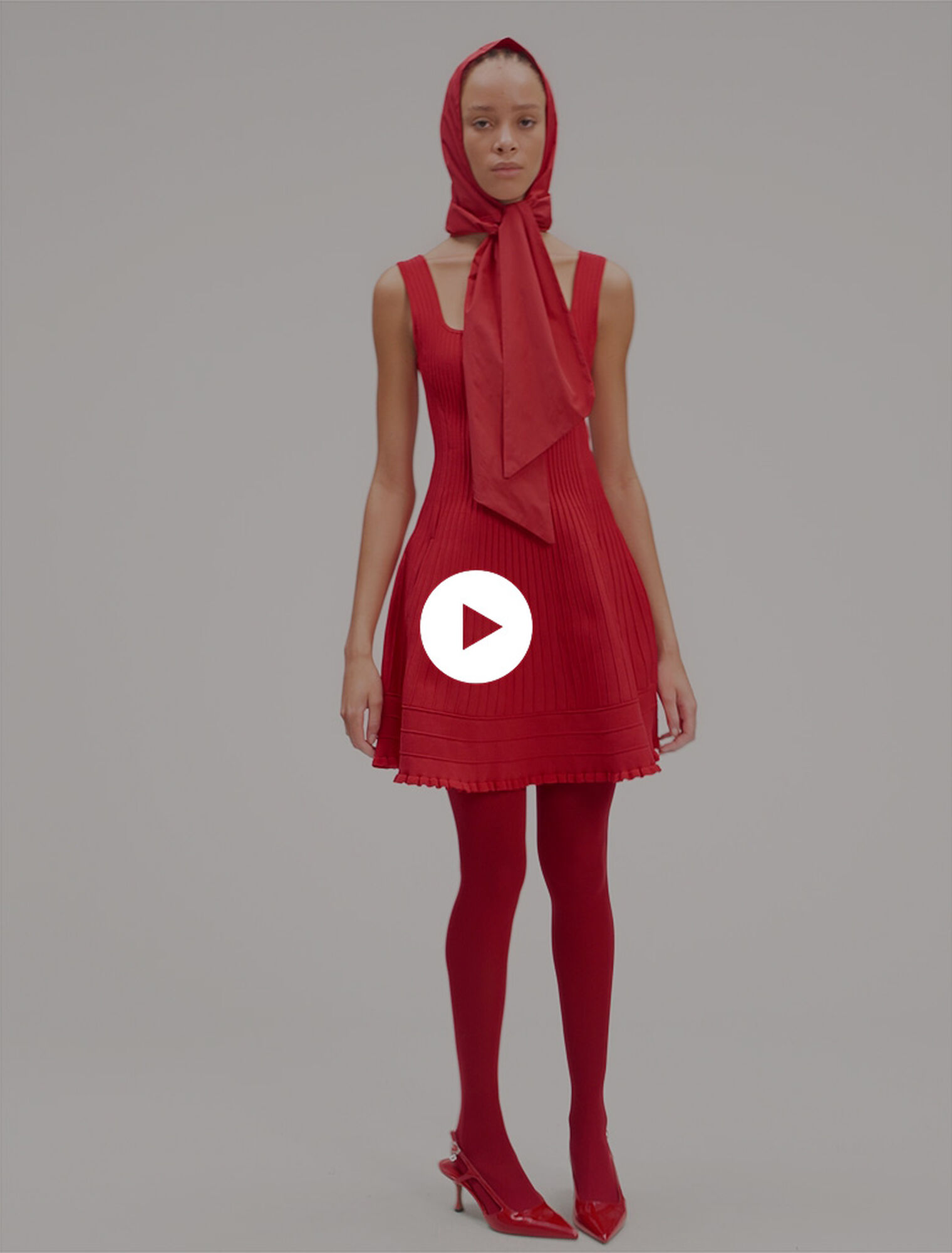 Robe courte en maille