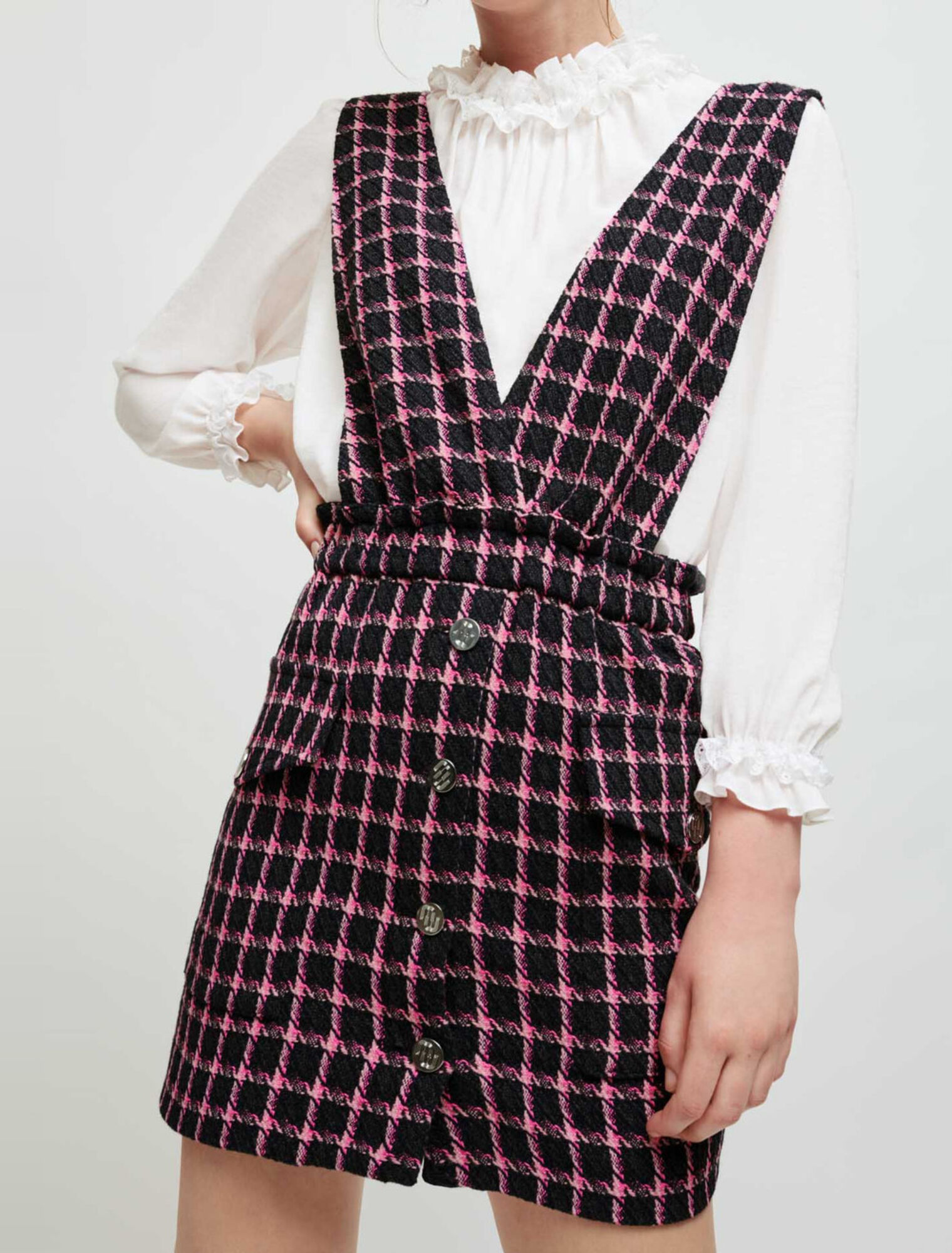 Robe à bretelles à carreaux