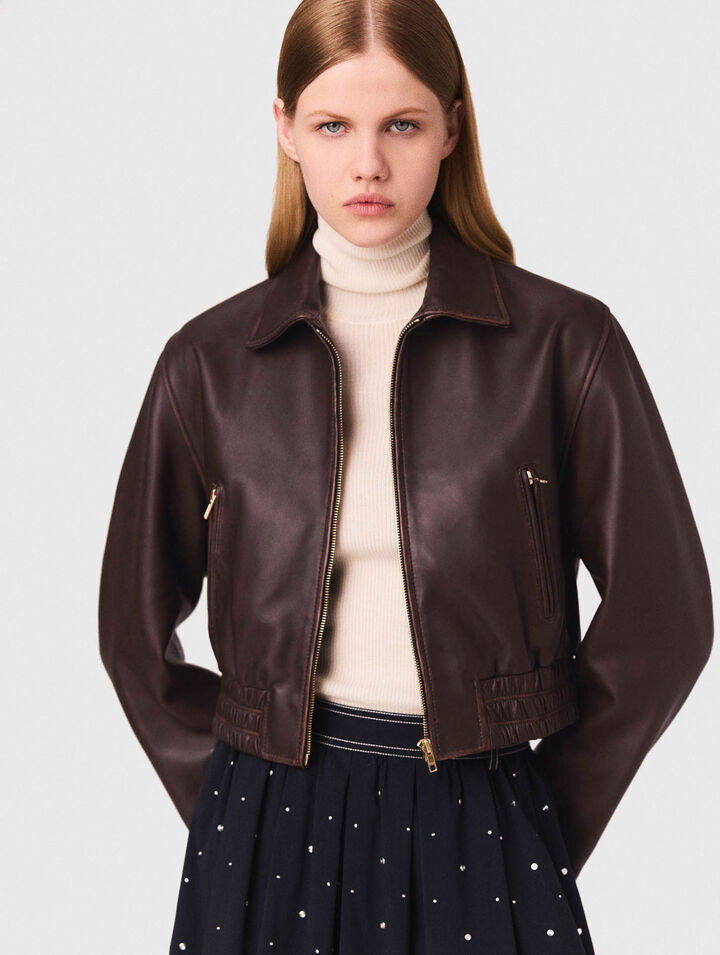 Blouson en cuir vintage