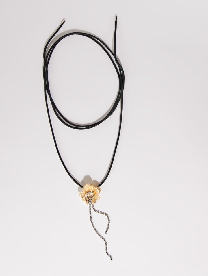 Collier ras de cou fleur
