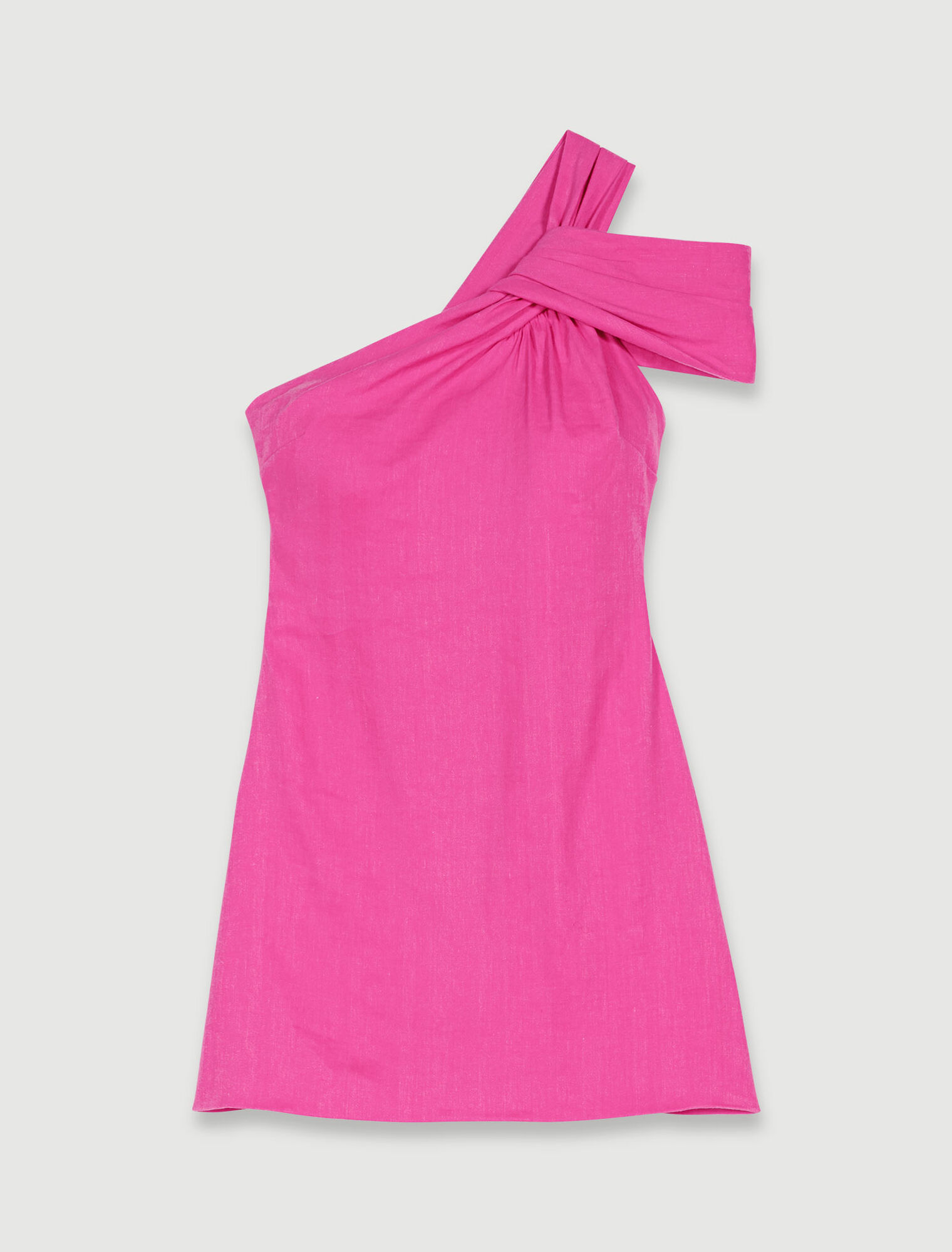 Robe en lin asymétrique