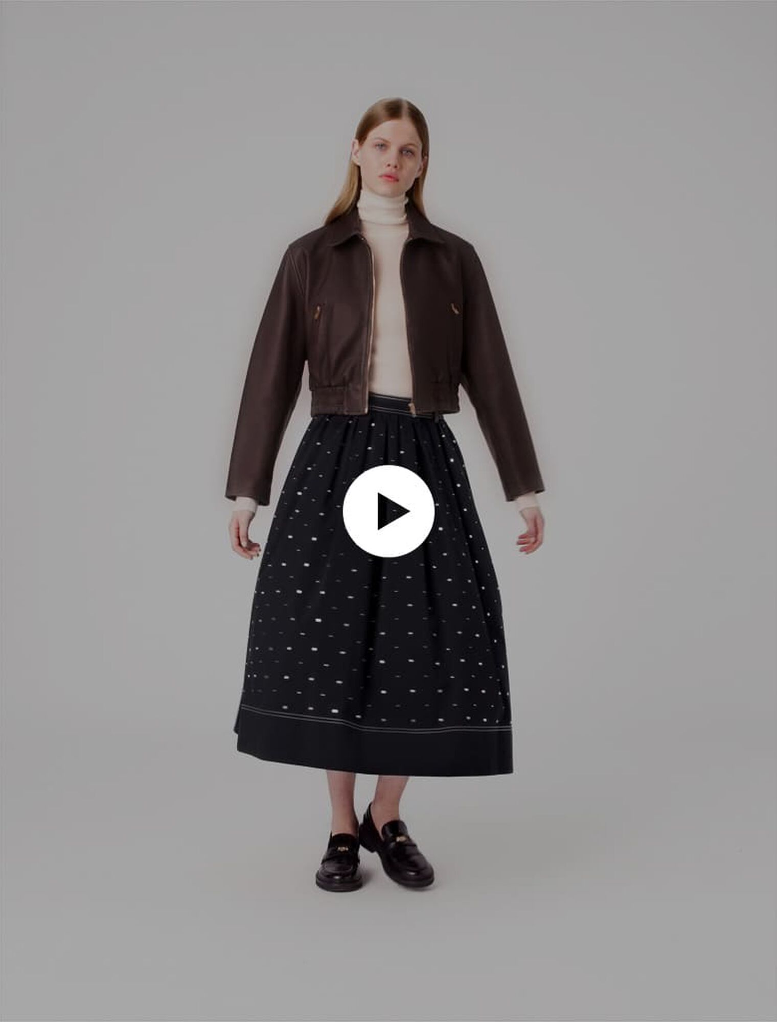 Blouson en cuir vintage
