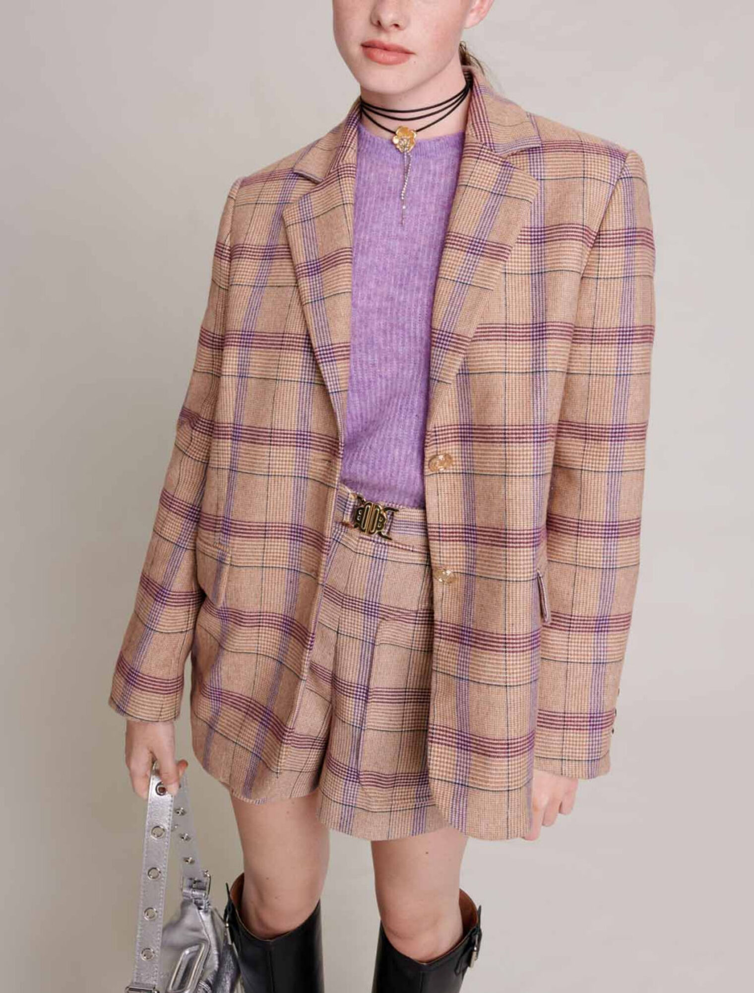 Veste de tailleur carreaux