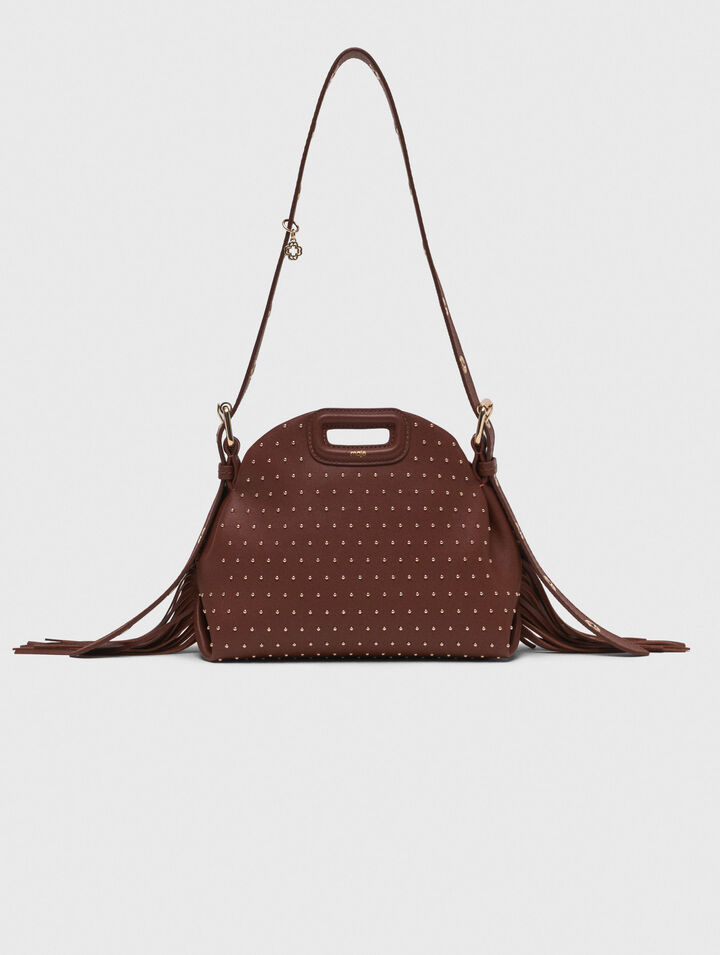 Sac Miss M mini en cuir et studs