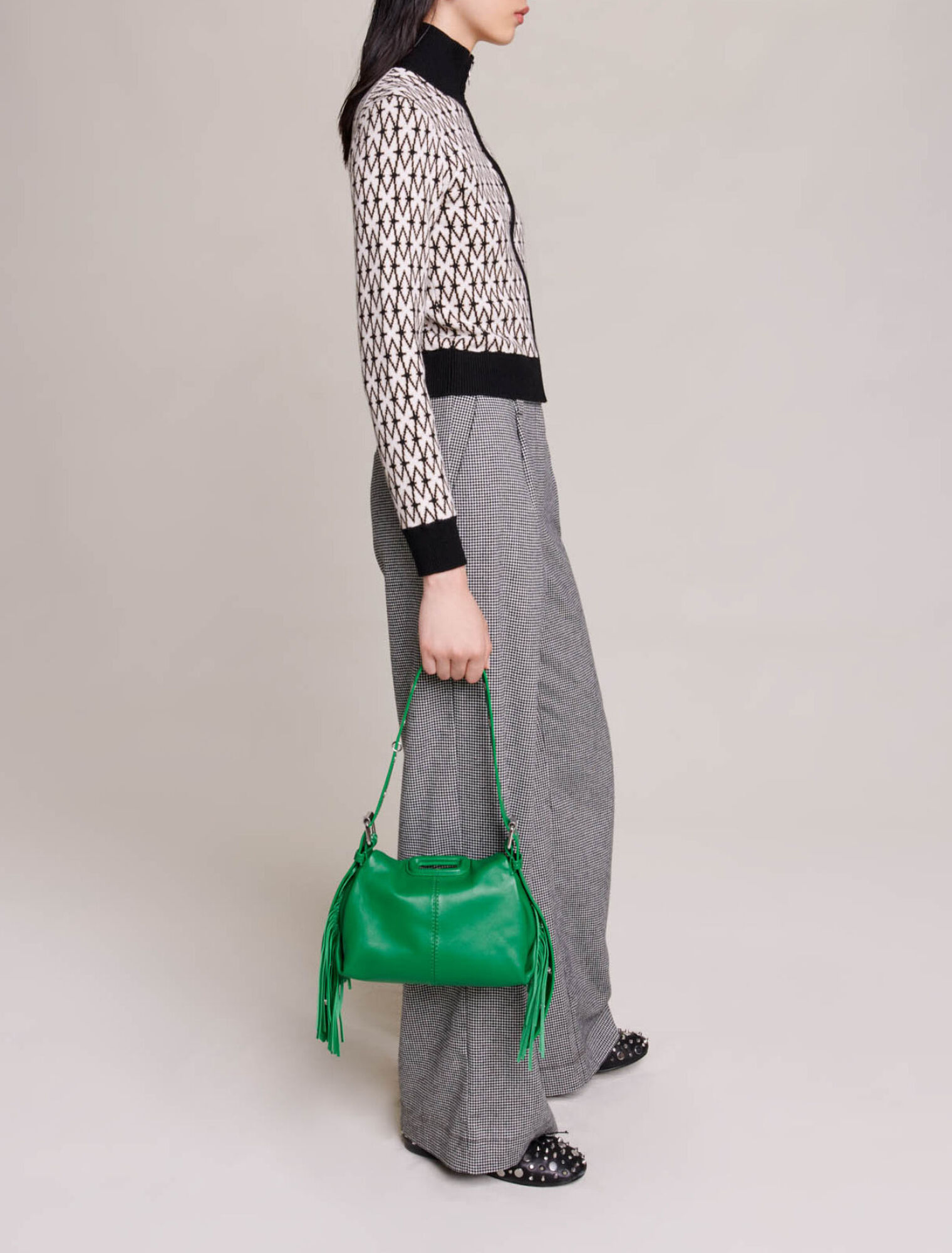 Cardigan en maille monogramme