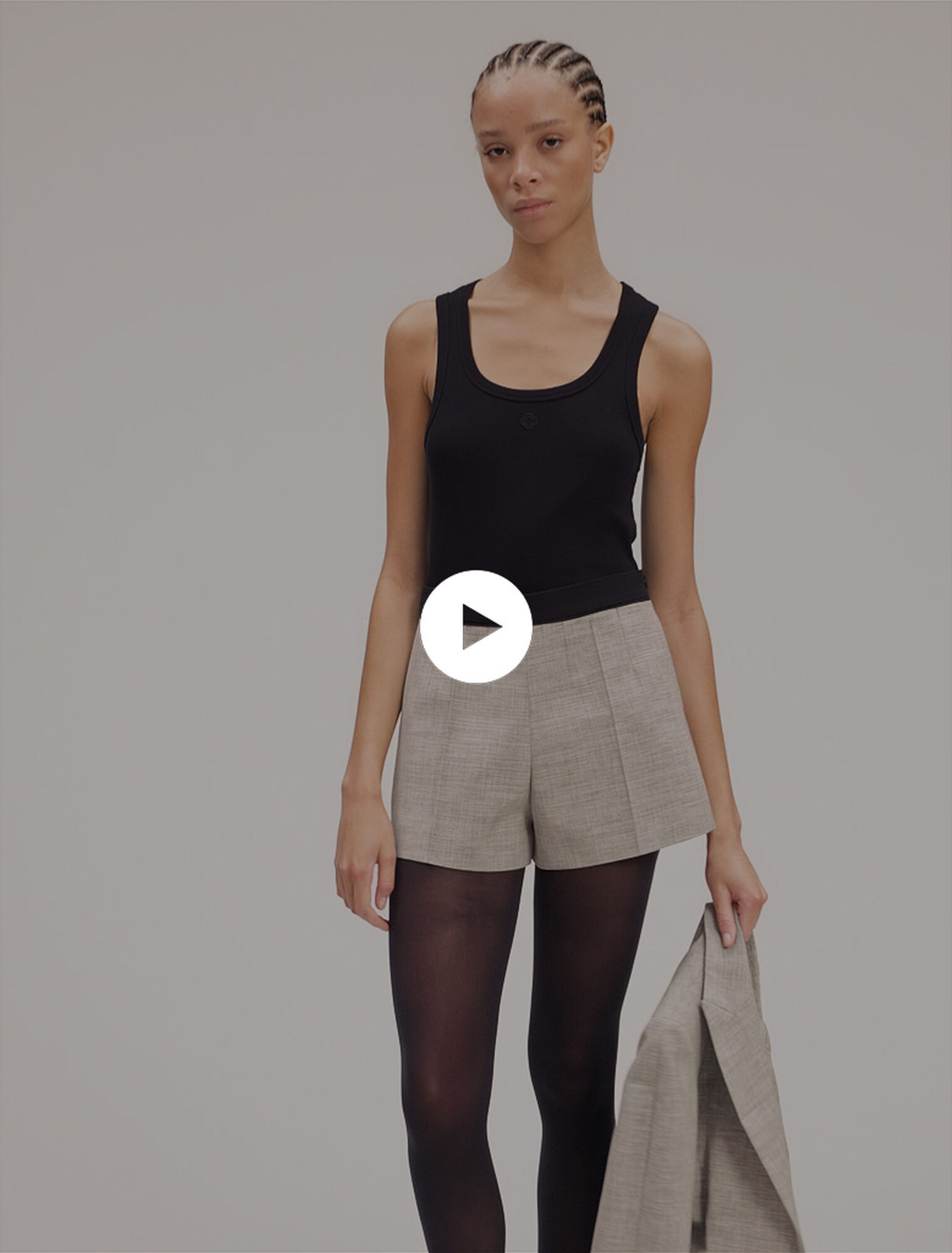Short de tailleur à pinces