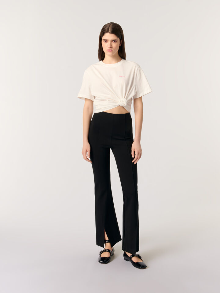 Pantalon fendu