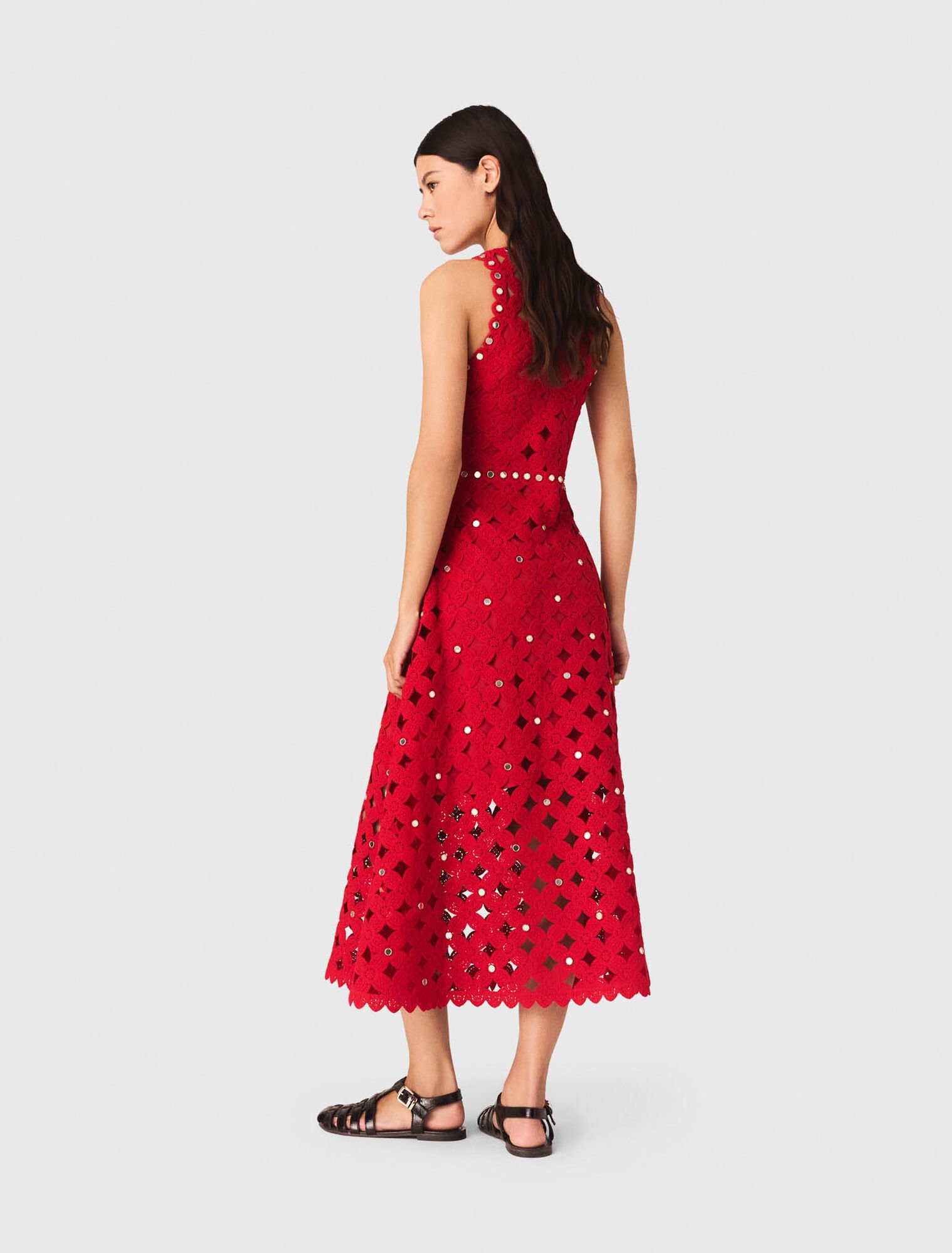 Robe en crochet avec miroirs