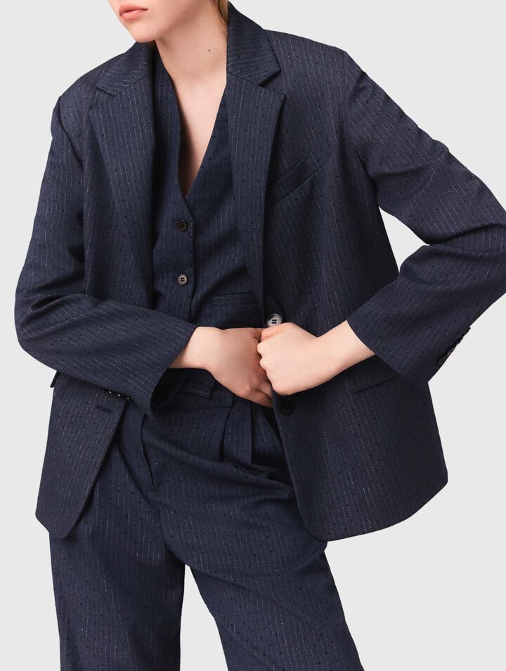 Veste de tailleur à strass