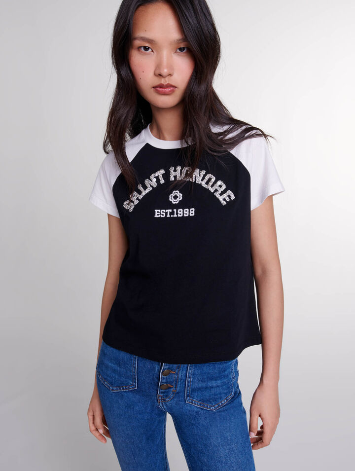 Tee-shirt Saint-Honoré à strass