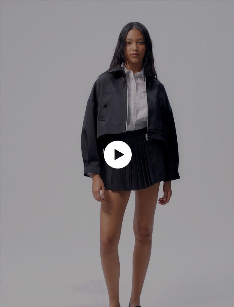 Short droit plisse Shorts Maje