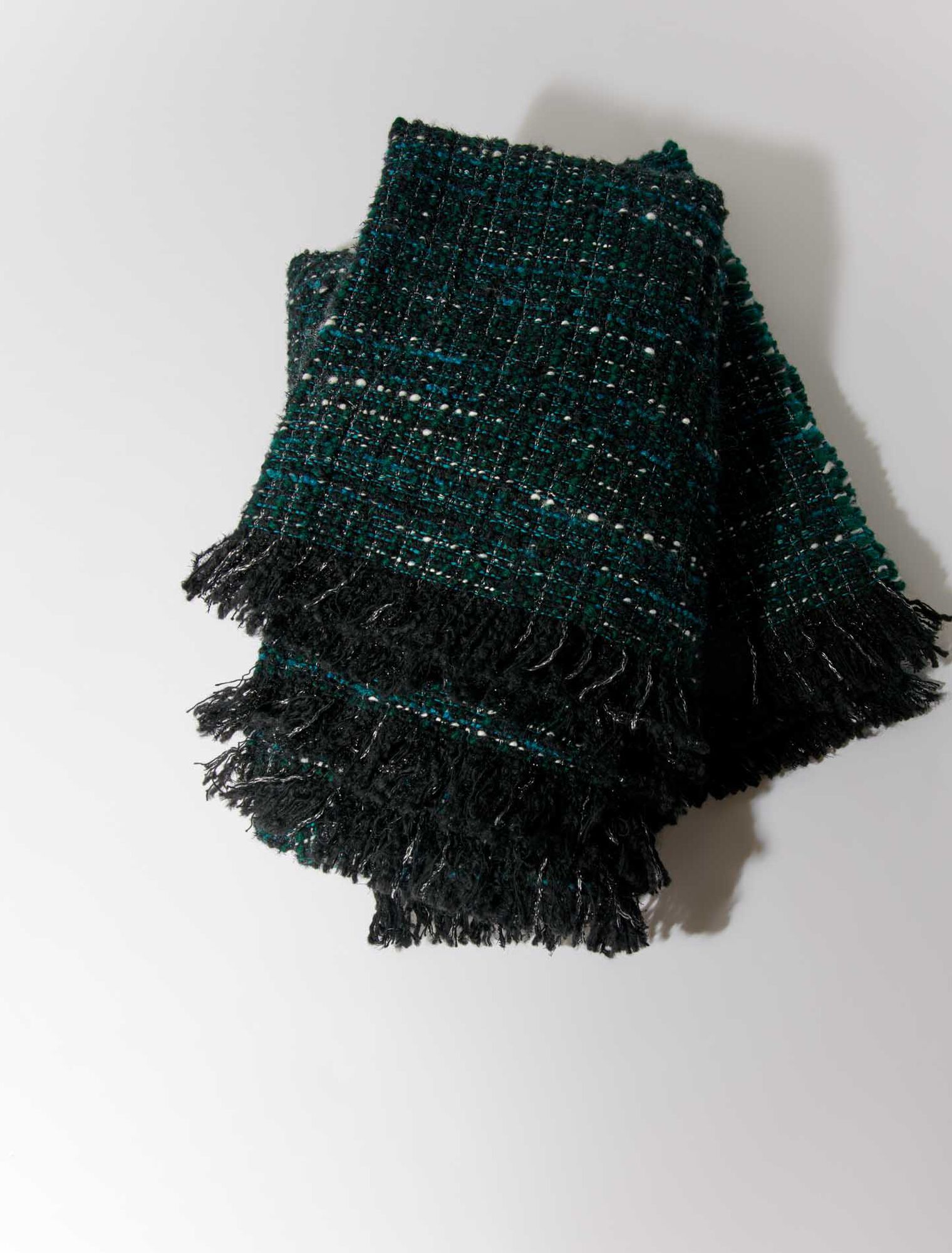 Poncho en tweed
