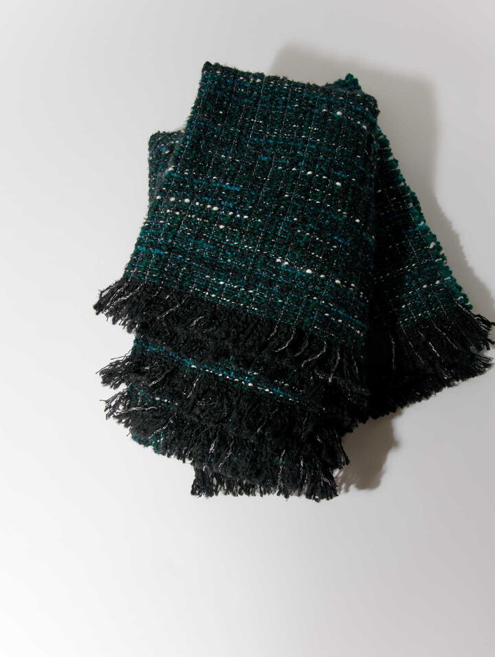 Poncho en tweed