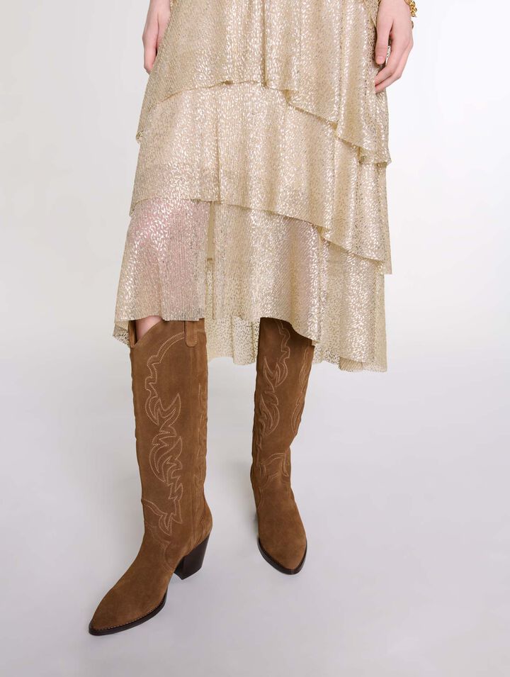 Robe scintillante à volants