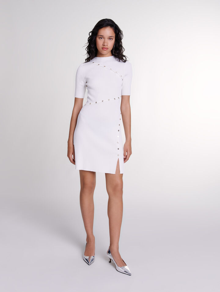 Robe courte en maille
