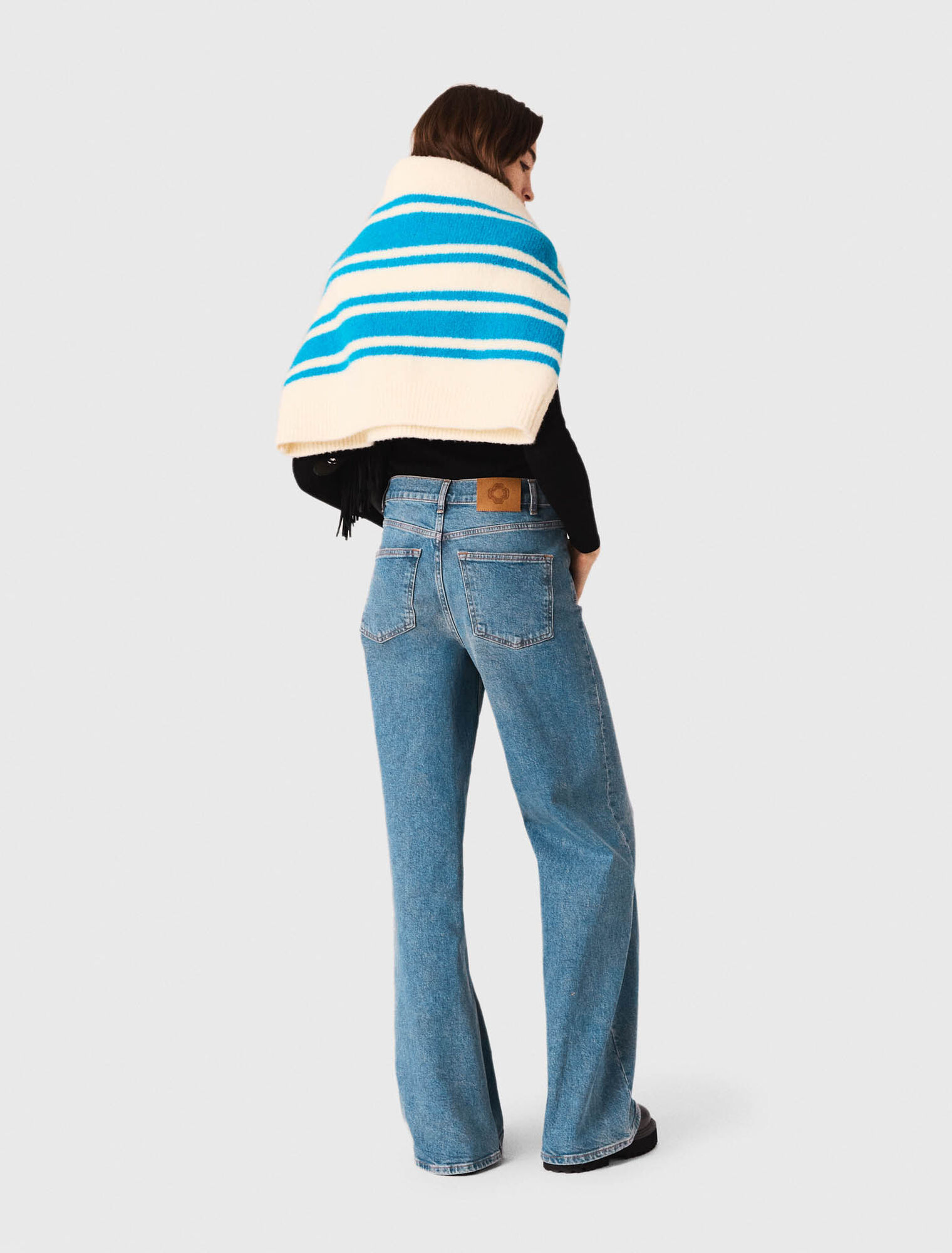 Jean flare avec chaîne