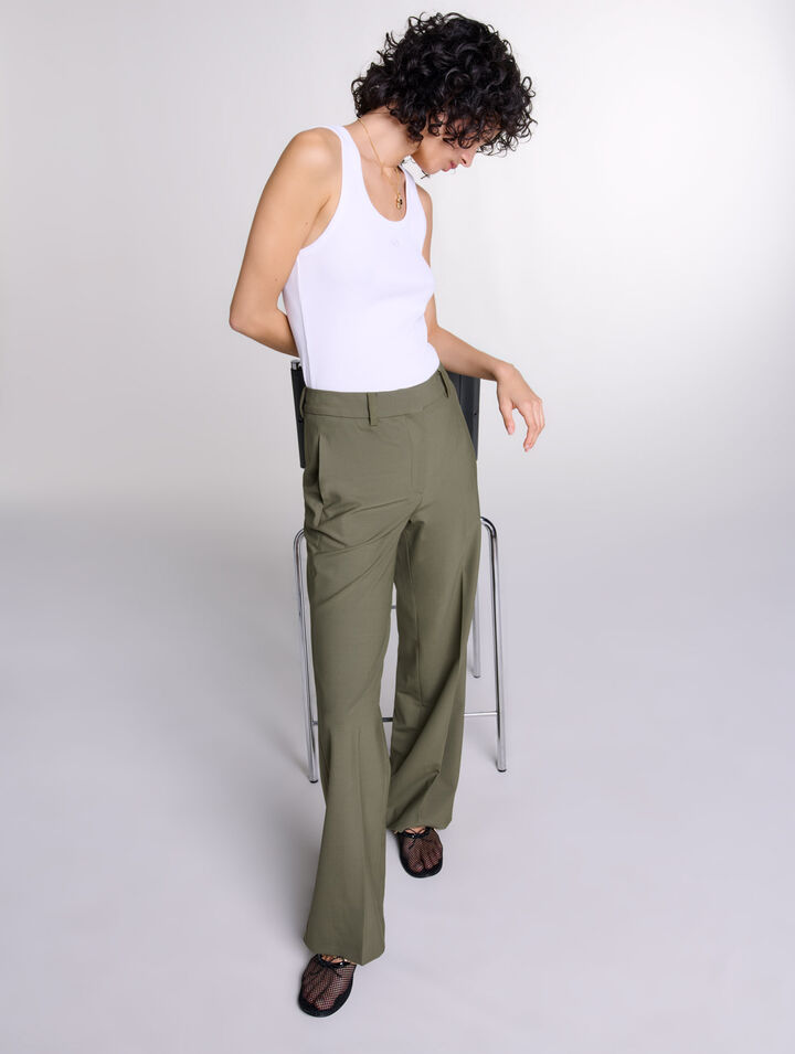Pantalon de tailleur droit