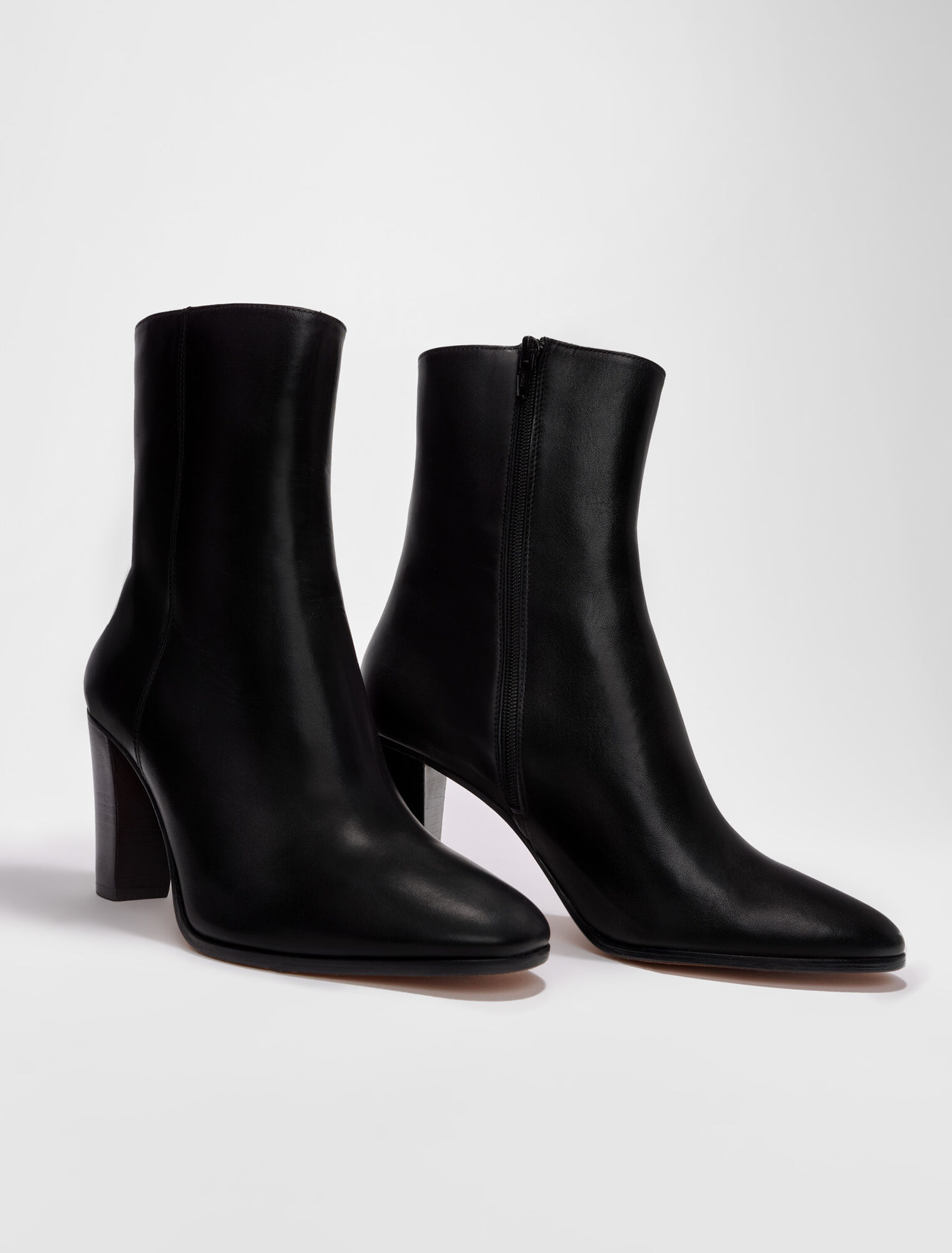 Bottines cuir lisse