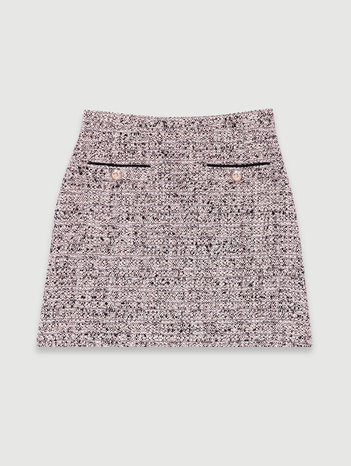 Jupe courte tweed