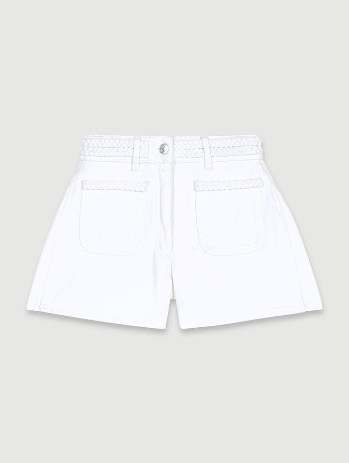Short en denim