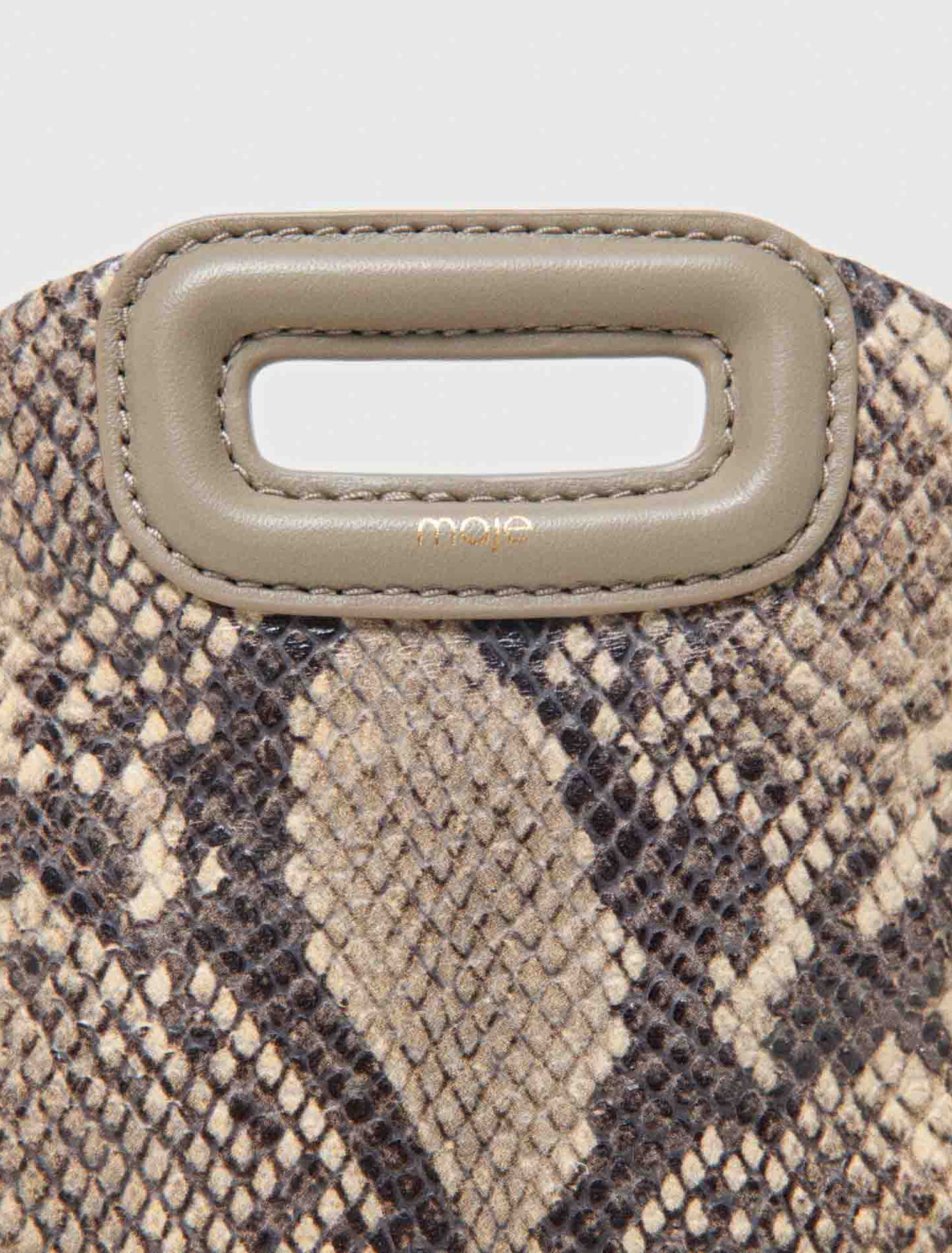 Sac Miss M mini emboss&eacute; python