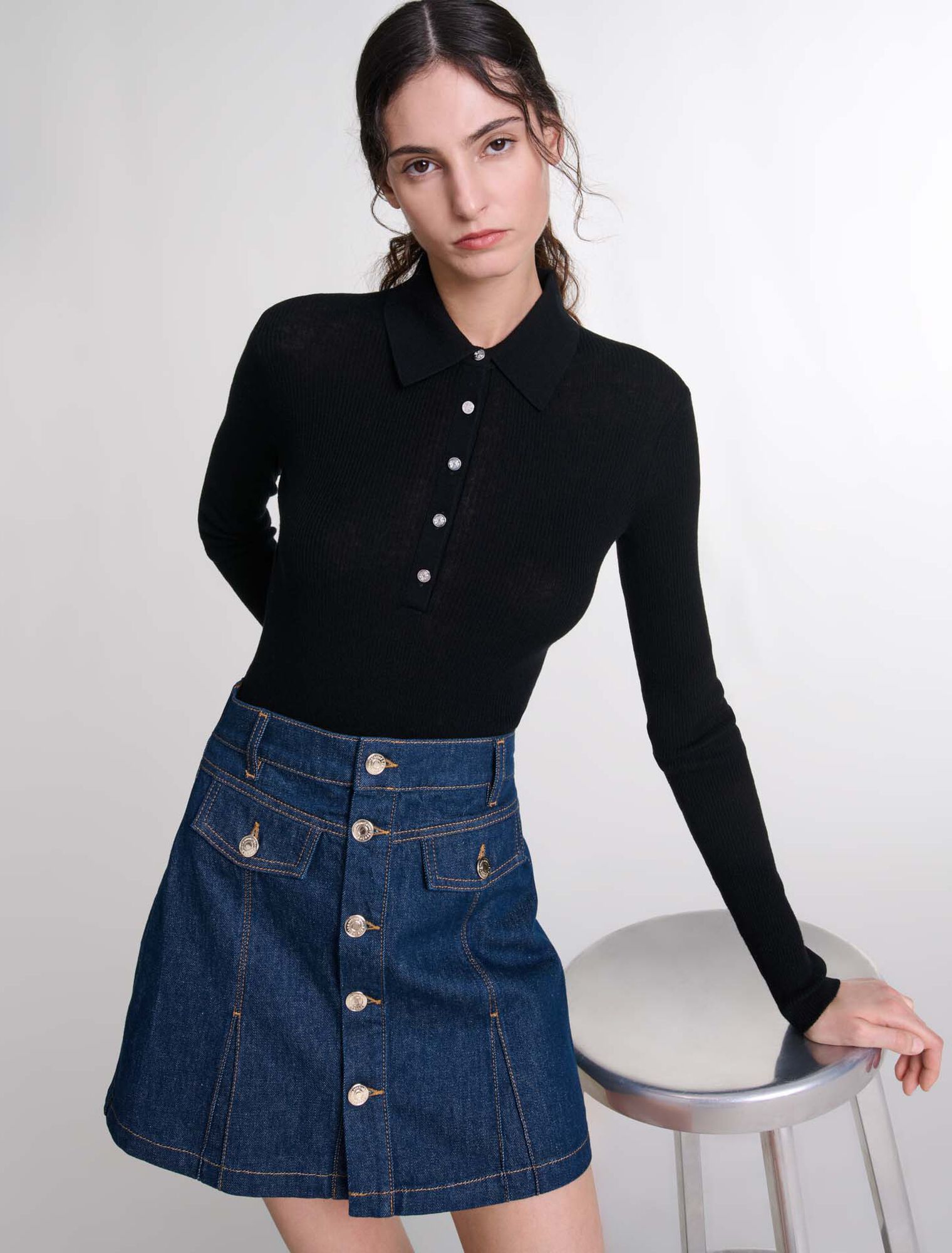 Body en laine et soie