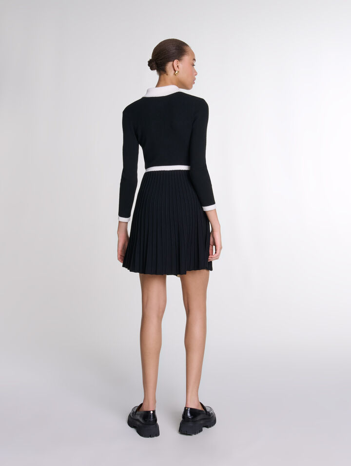 Robe courte en maille