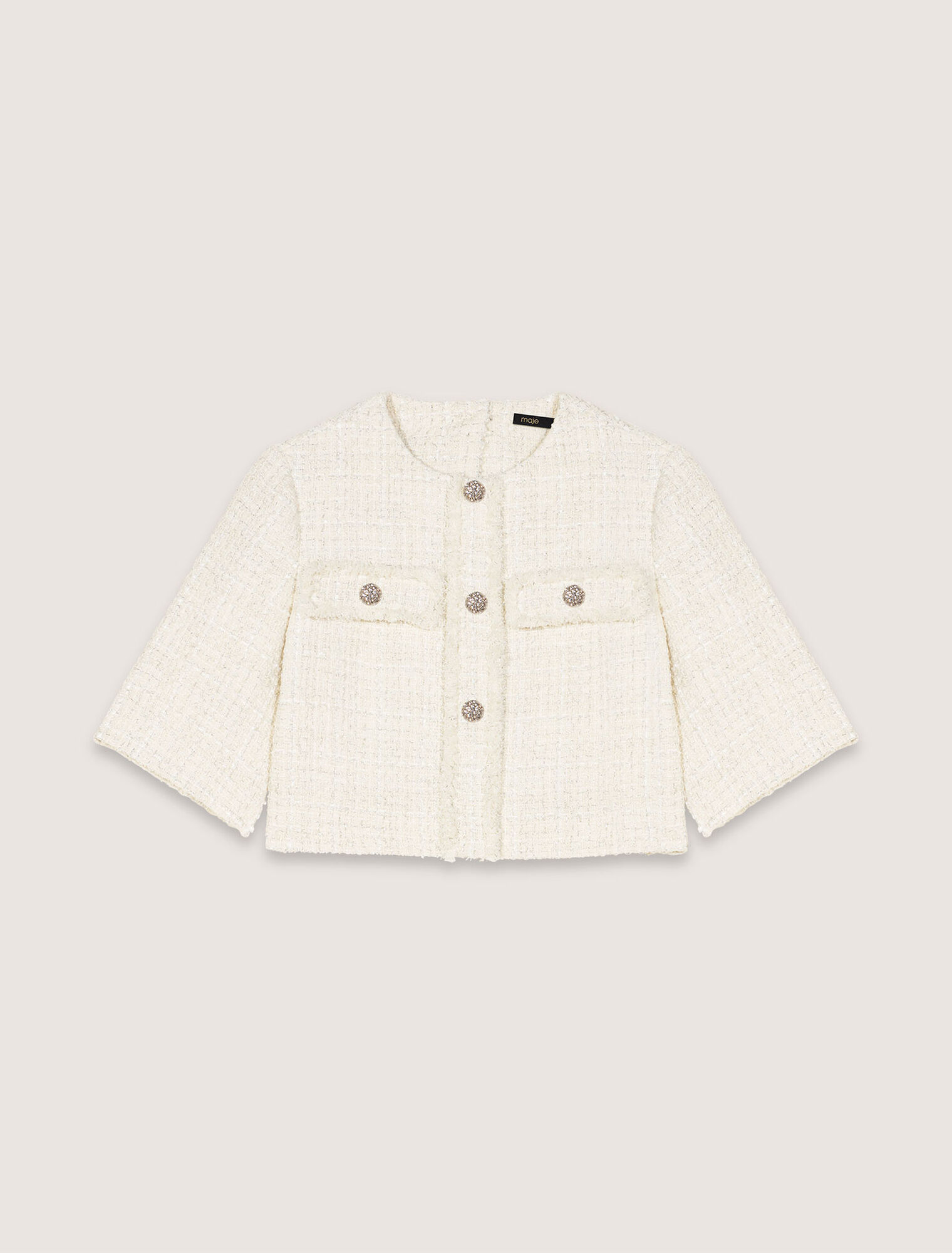 Robe courte 2-en-1 en tweed