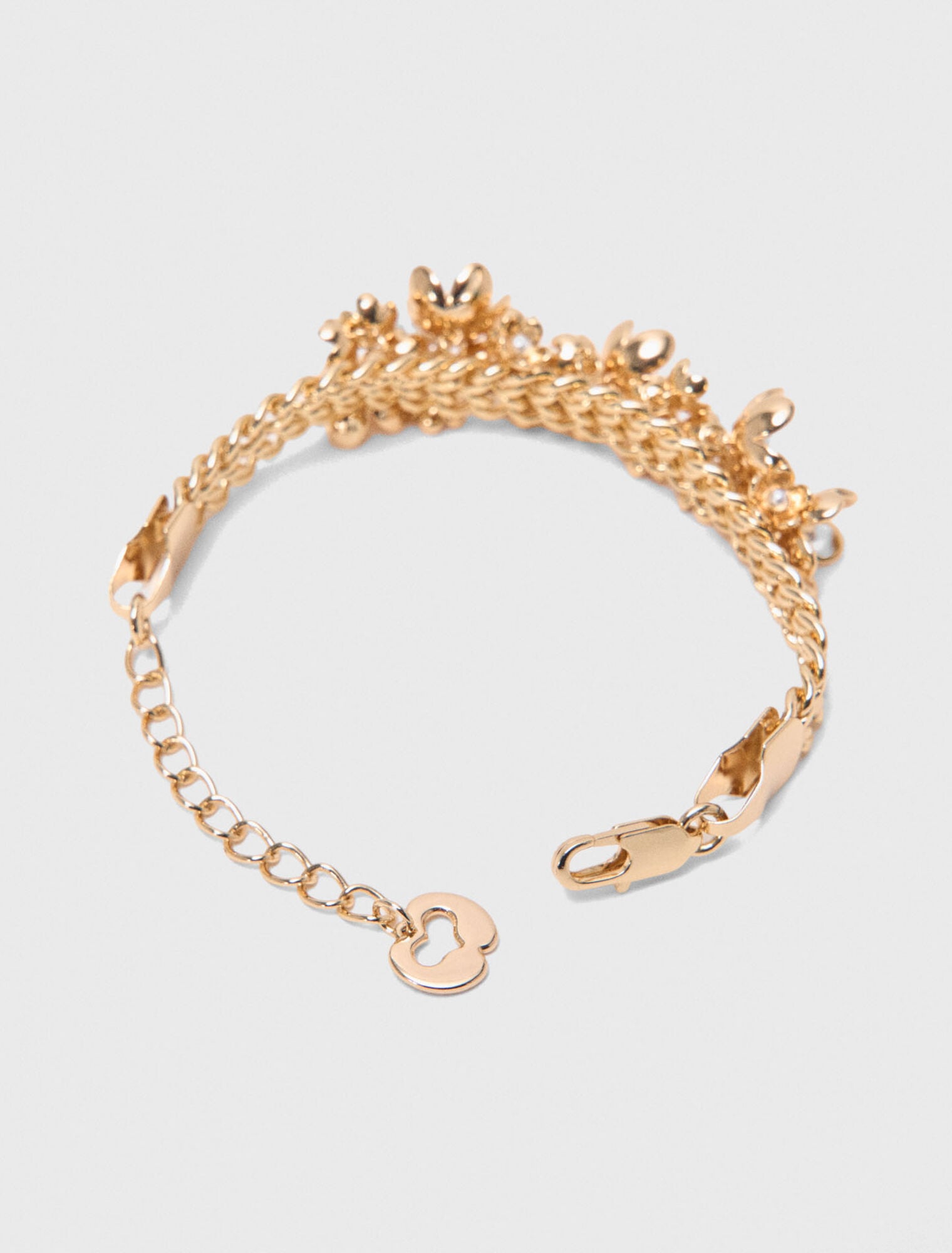 Bracelet asym&eacute;trique &agrave; large chaine