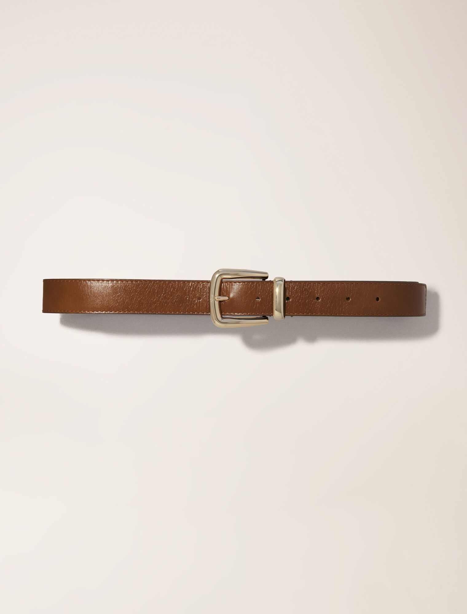 Ceinture en cuir et boucle carrée