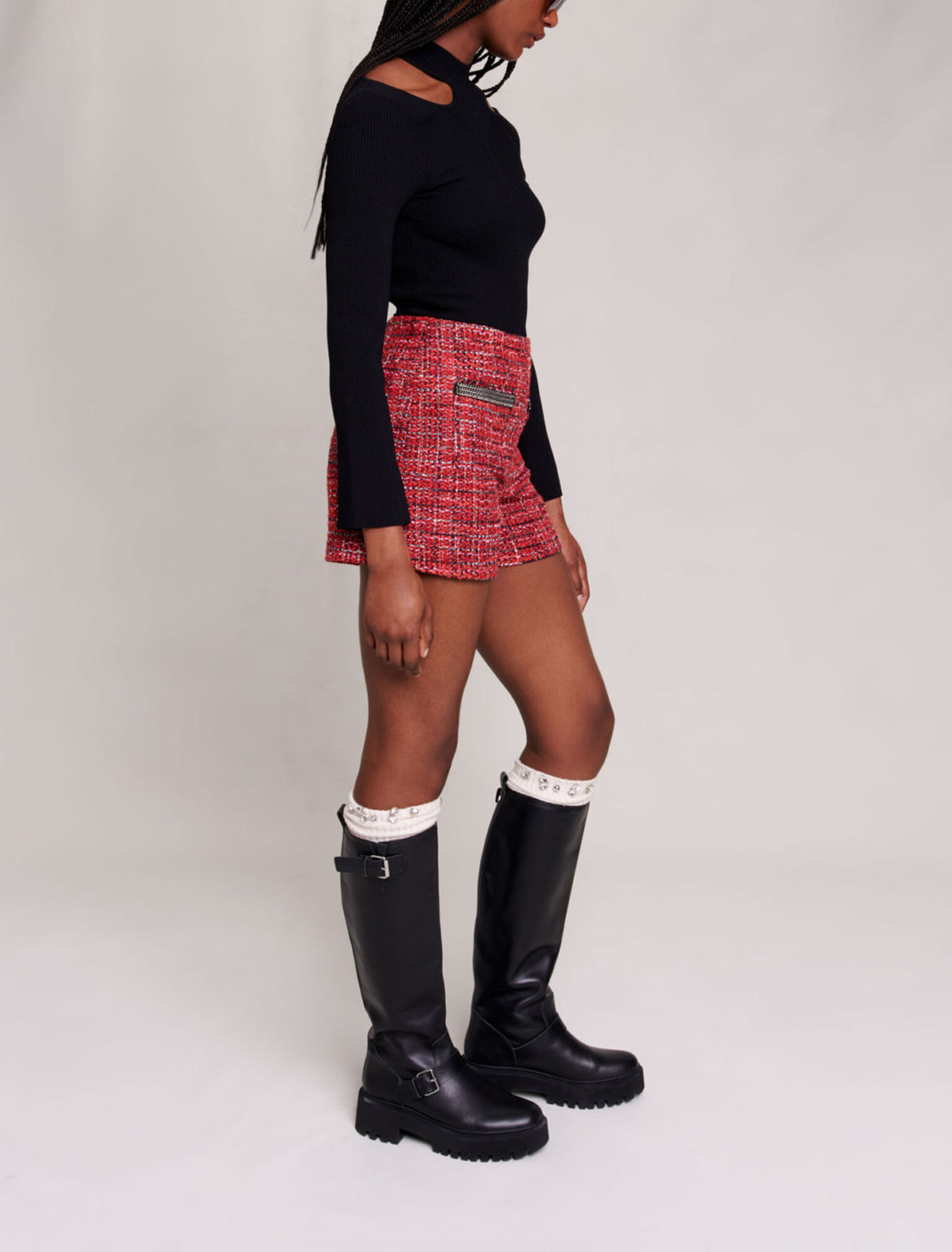Short en tweed