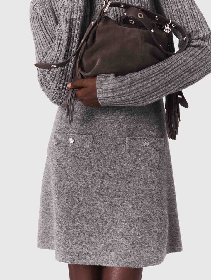 Robe en maille avec pull amovible 
