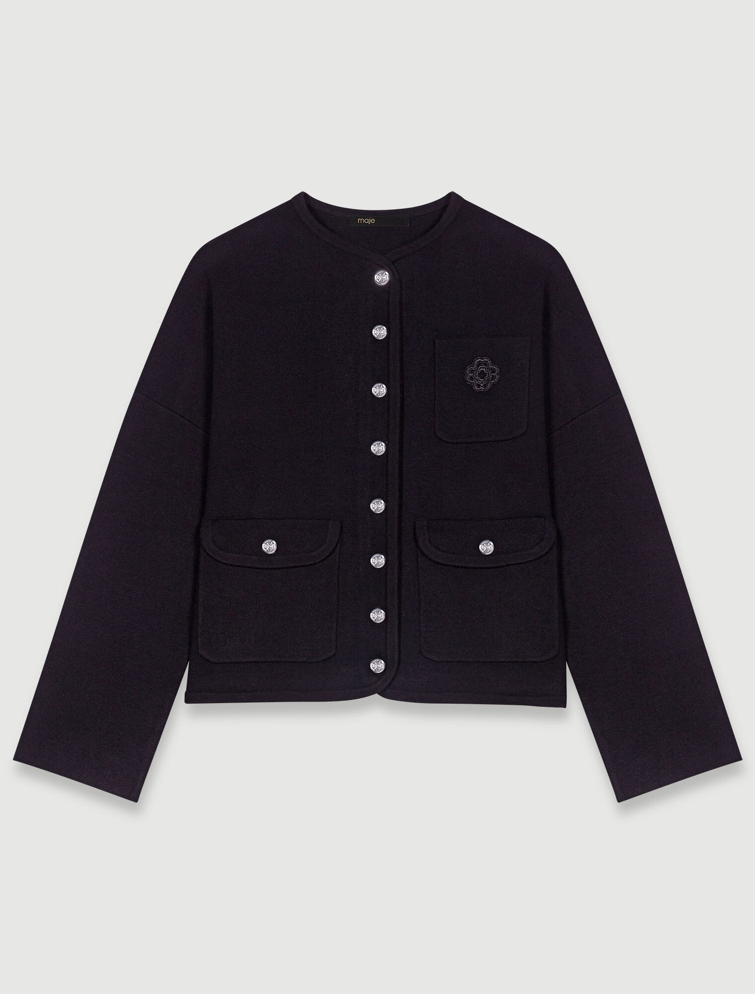 Cardigan court en maille