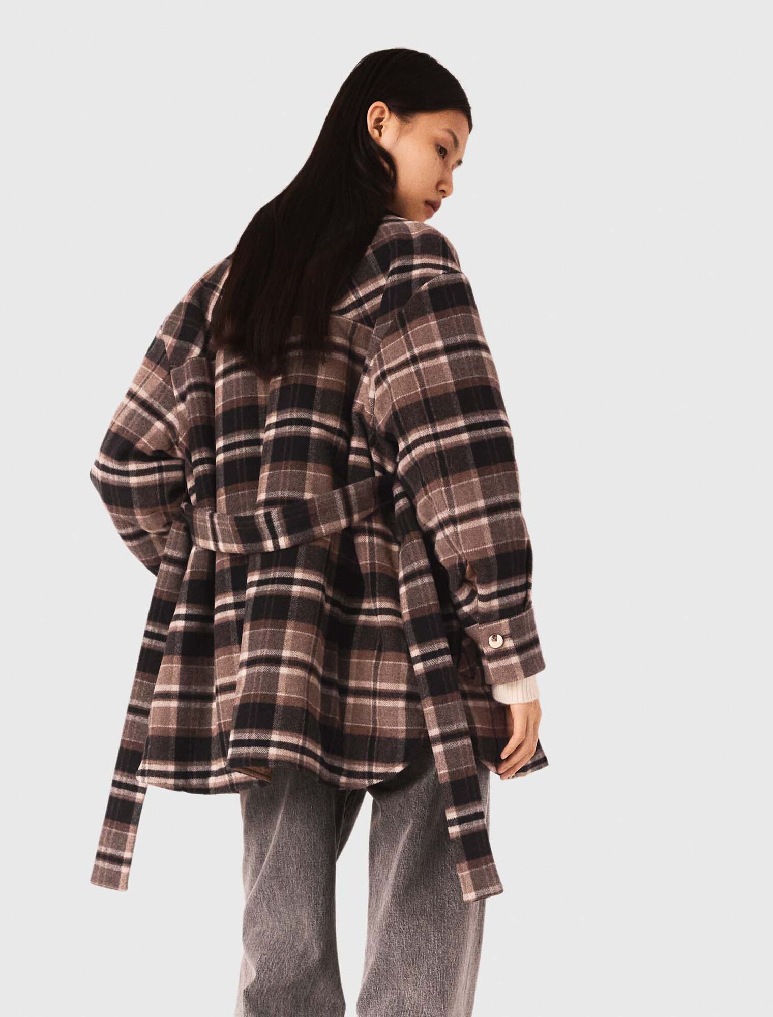 Manteau à carreaux