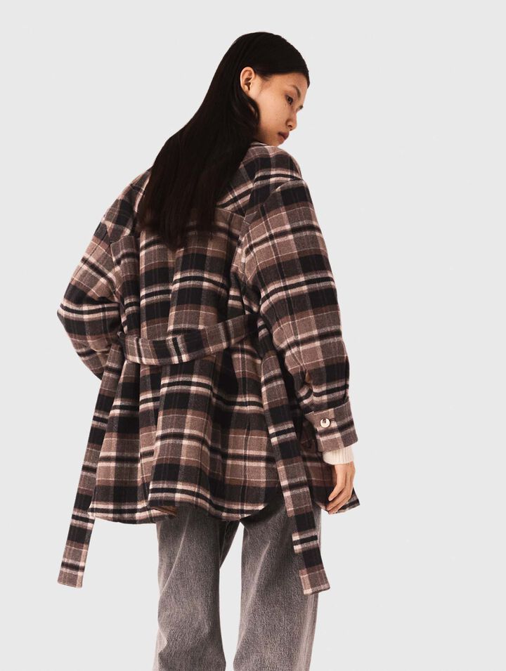 Manteau à carreaux